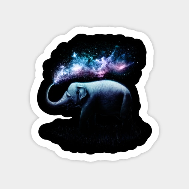 Elephant Splash Sticker by nicebleed